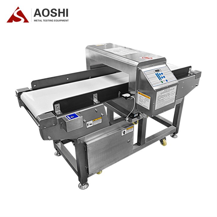 Synhwyrydd metel cynnyrch mewn bagiau ffoil alwminiwm